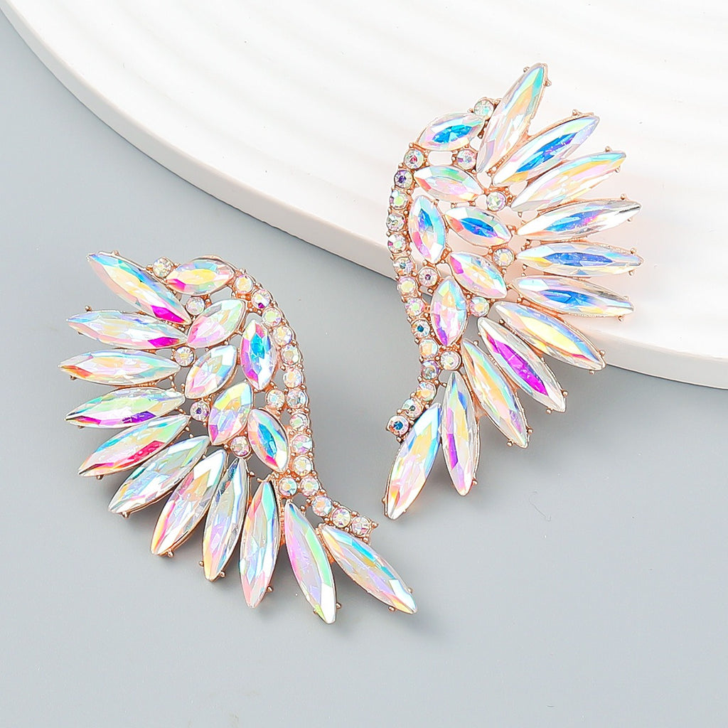 Wing Rhinestone Earrings