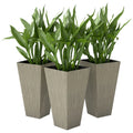Tall Planters For Outdoor Plants Set Of 3