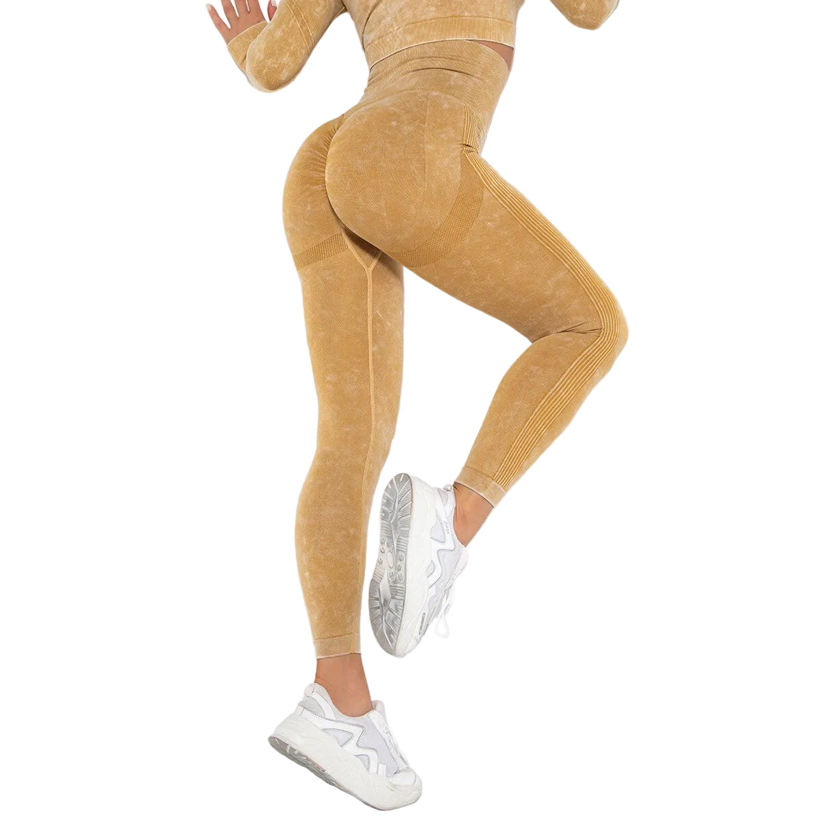 Tie-dye High Waist Seamless Yoga Set