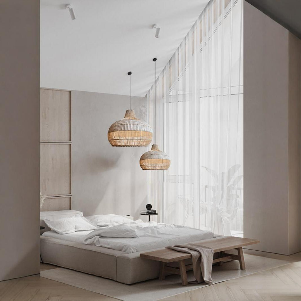 Rattan Living Room Chandelier Pastoral
