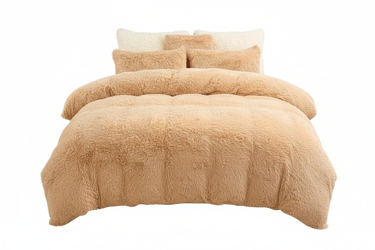 4PCs Plush Duvet Cover Set