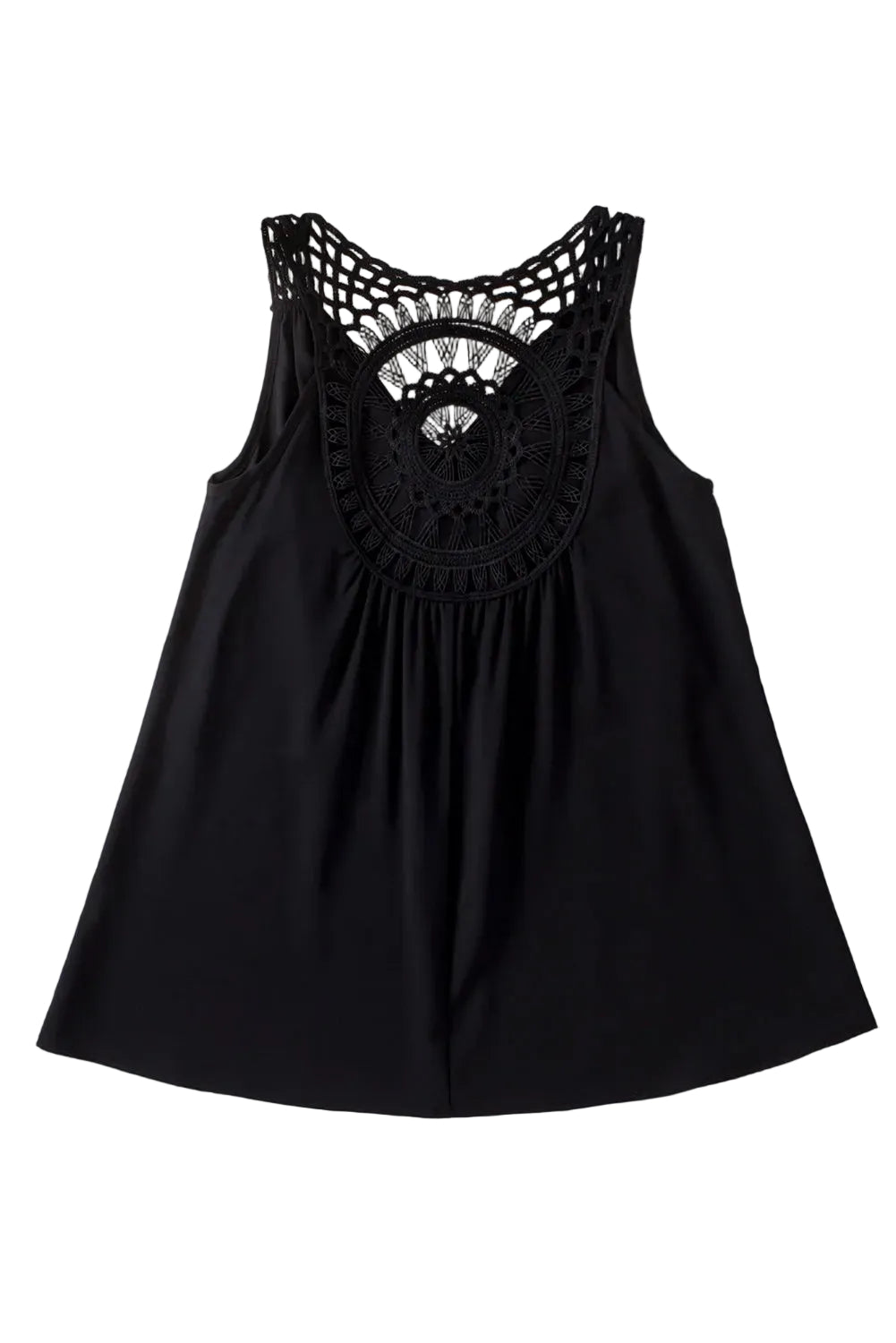 Black Bohemian Crochet top