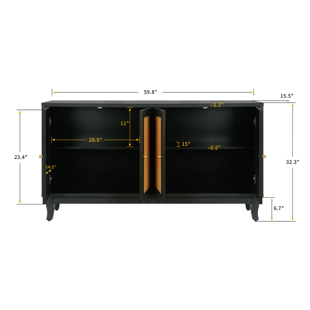 Rattan Sideboard