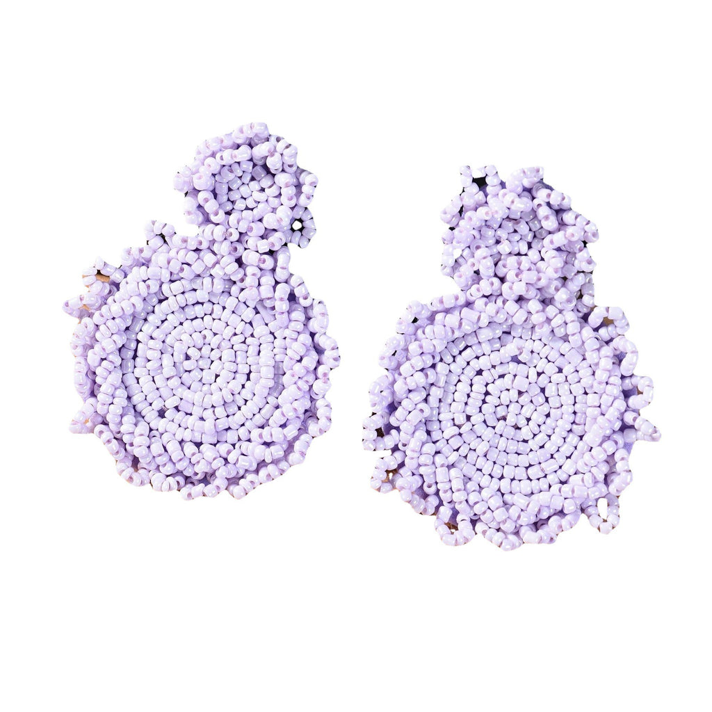 Hand Woven Rice Bead Earrings