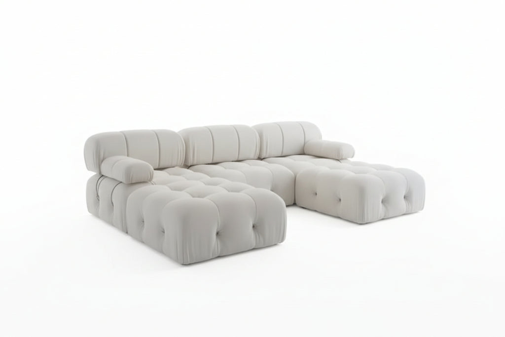 Fabric Buckle Design Sofa