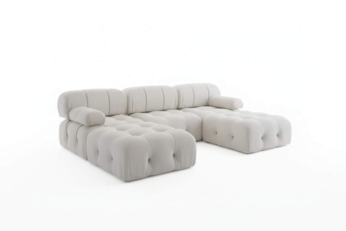 Fabric Buckle Design Sofa