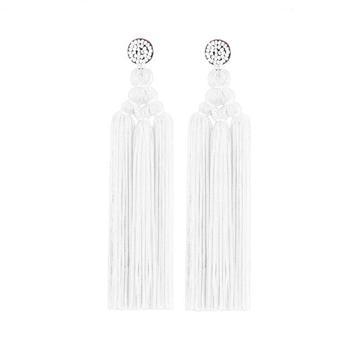 Bohemian Hand-Woven Rope Knot Tassel Earrings