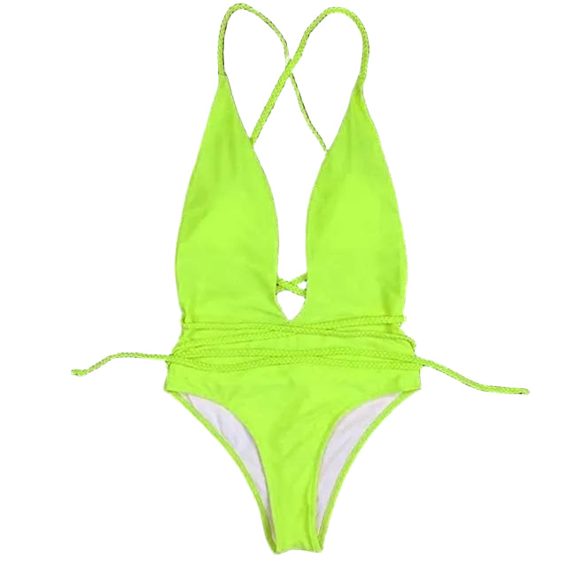 Lowcut Cross Back Swimsuit