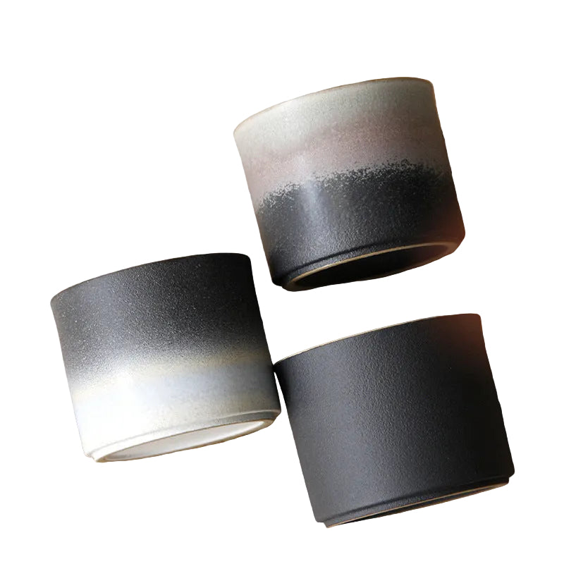 Japanese coarse ceramic cups