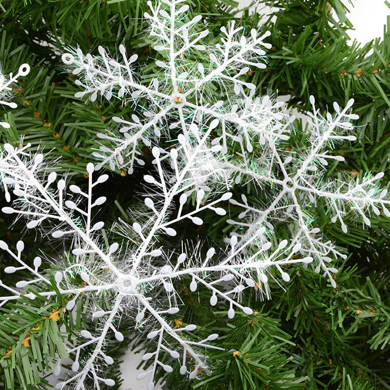 Brushed Plastic Snowflake Flakes