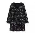 Tassel Bead Embellished Mini