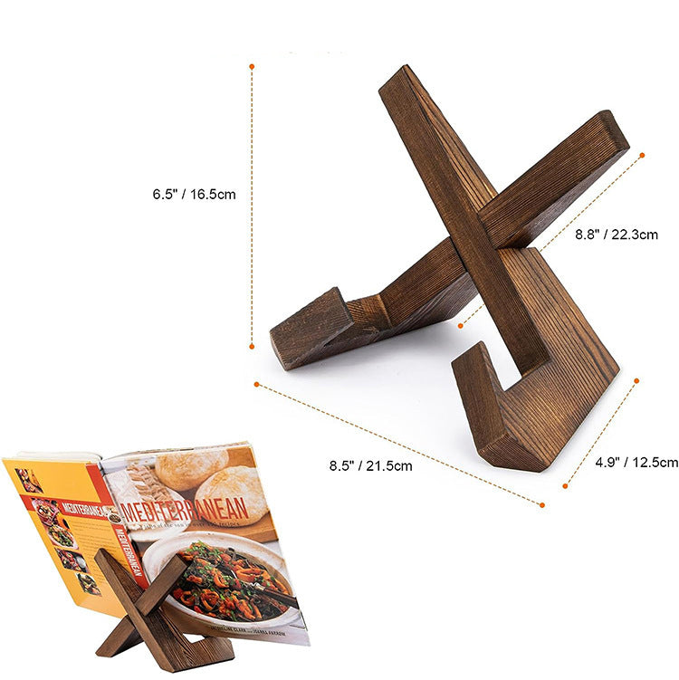Wooden Kitchen Recipe Rack
