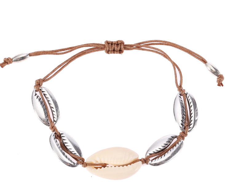 Shell Choker Necklace and Bracelet