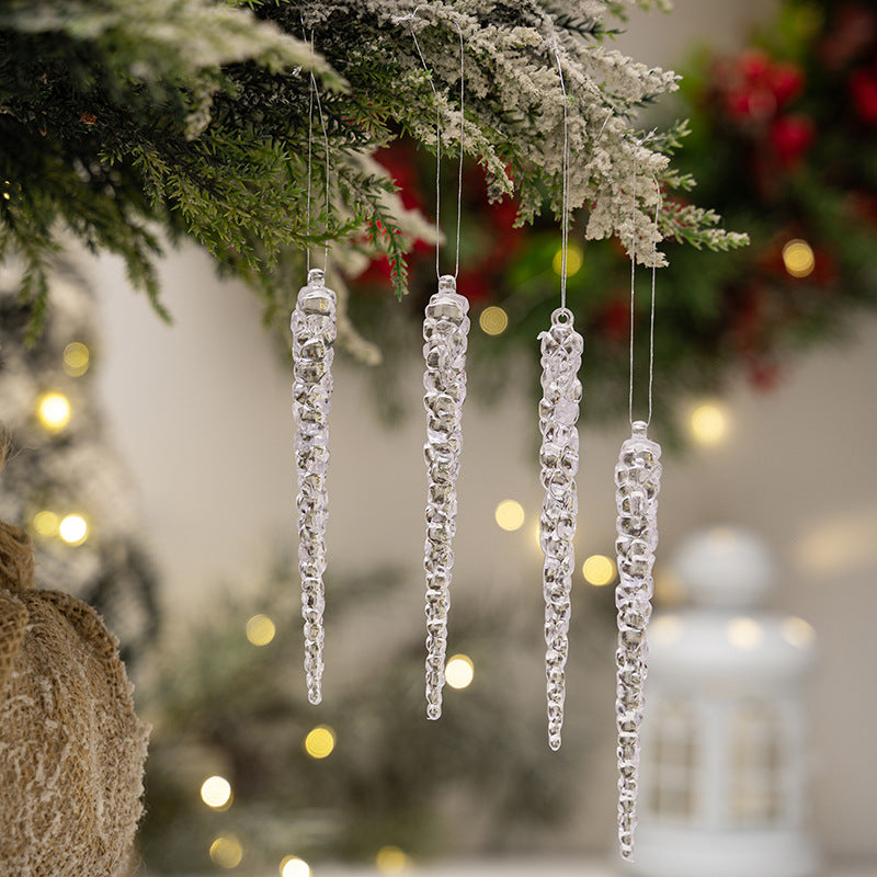 Transparent Icicle Ornaments