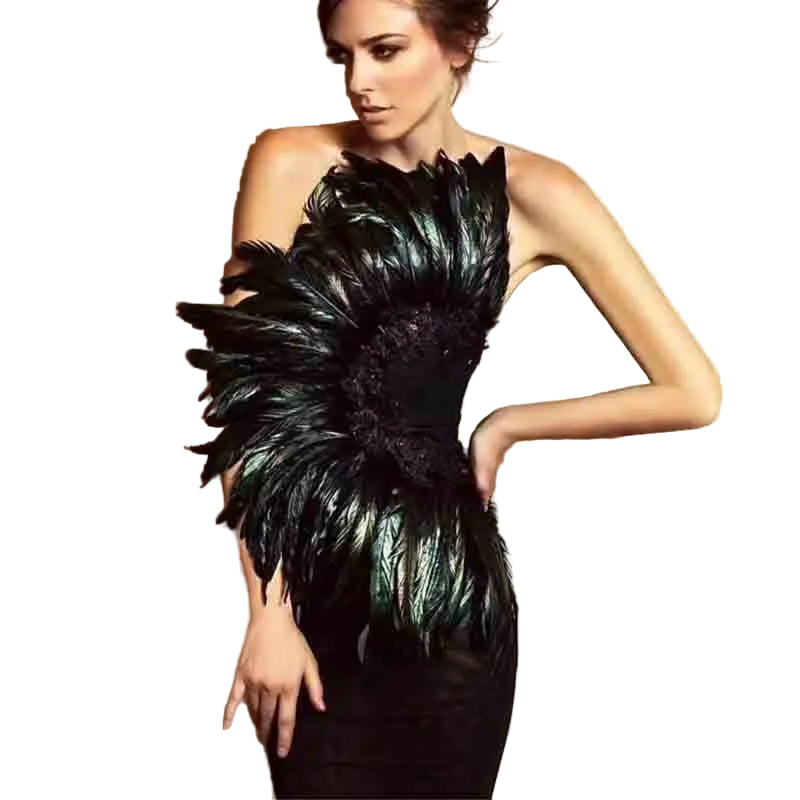 Feather Bandage Dress