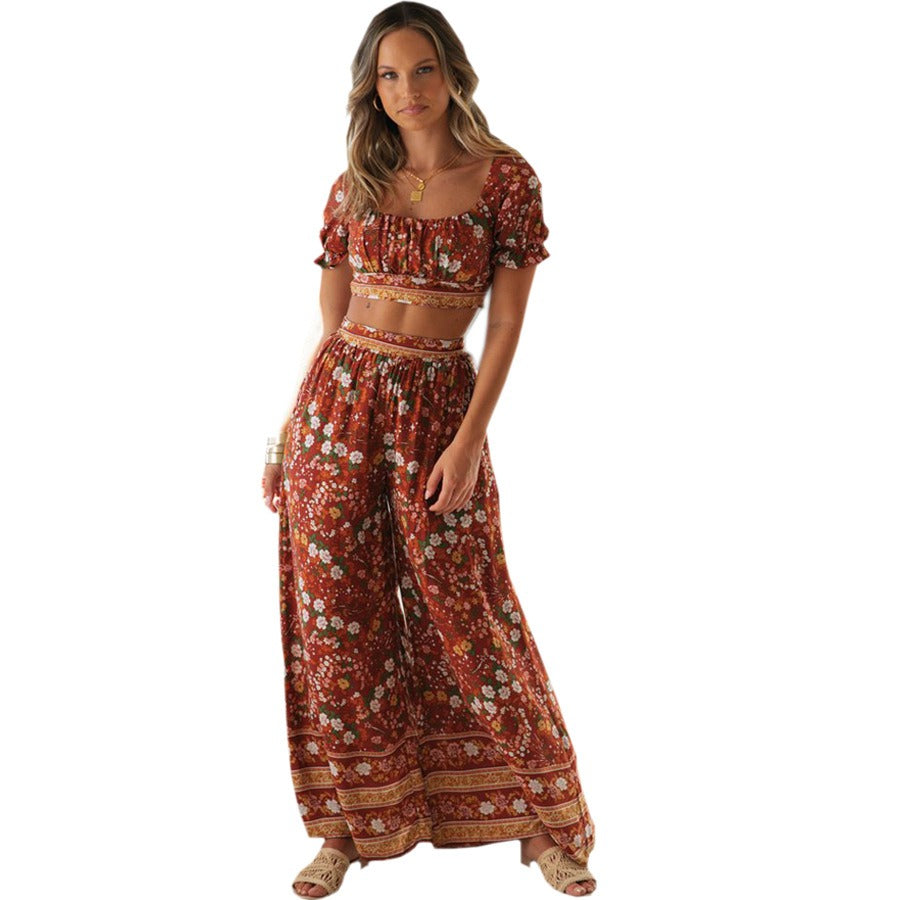 Women's Bohemian Print Suit
