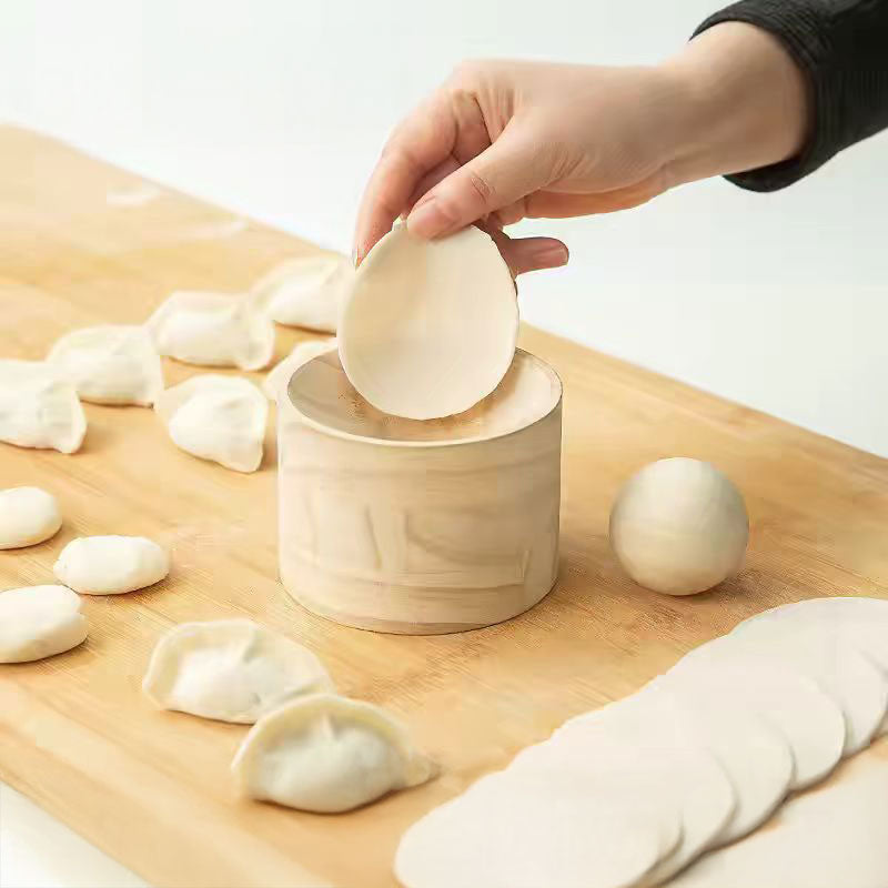 Hand-Held Wood Dumpling Press