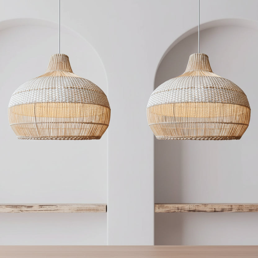 Rattan Living Room Chandelier Pastoral