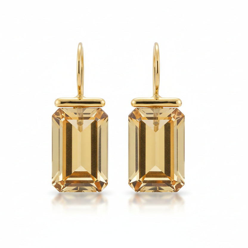 Amber Drop Earrings