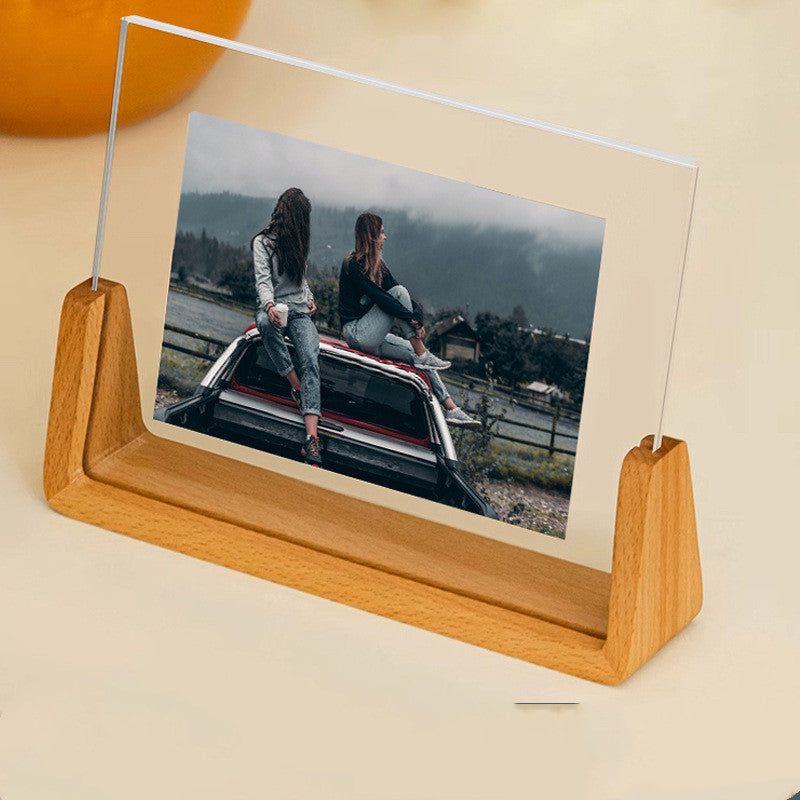 Acrylic Solid Wood Photo Frame