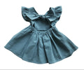 Cotton And Linen Blend Children Dress