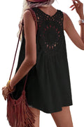 Black Bohemian Crochet top