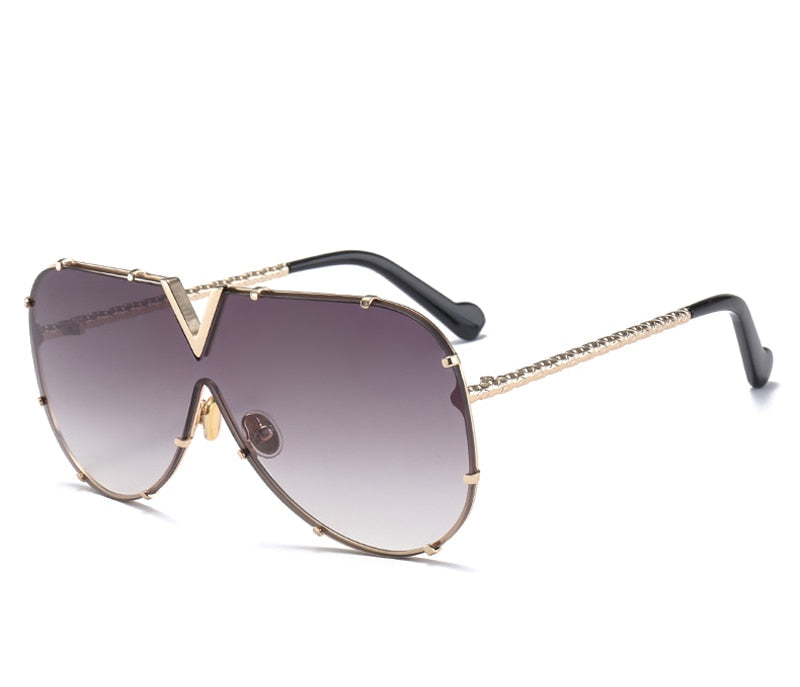 frameless Rivet Sunglasses