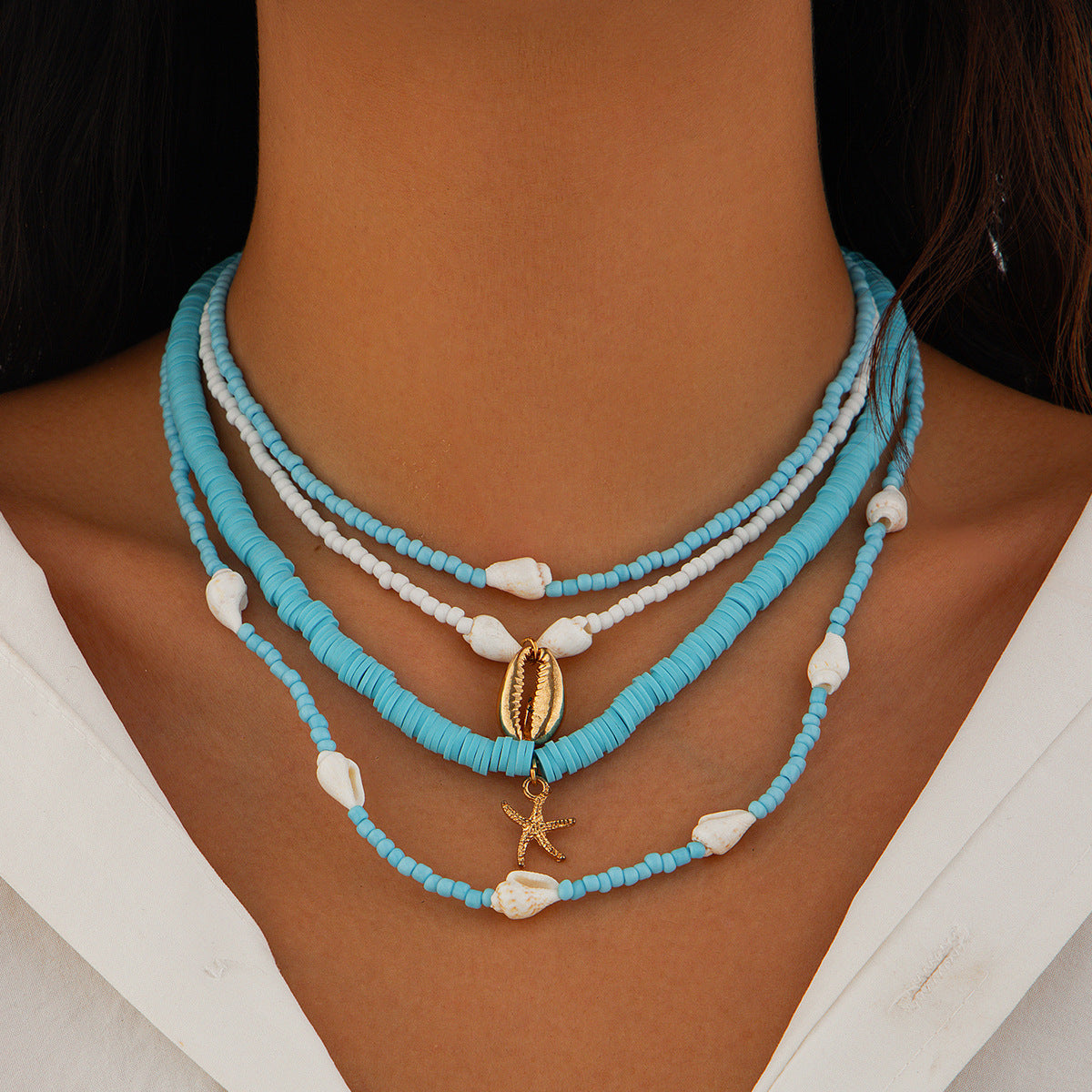 Shell Multi Layer Necklace