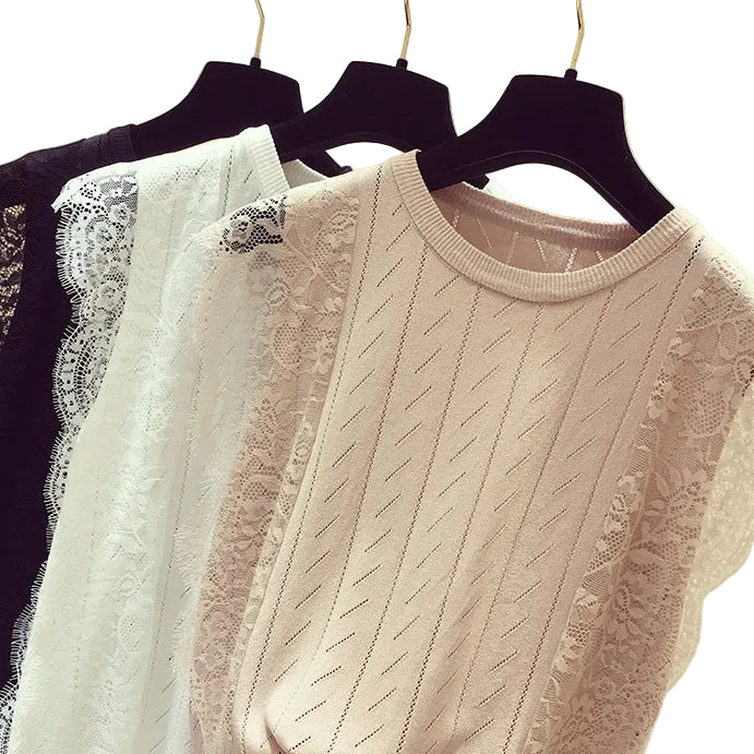 Lace Knitted Vest