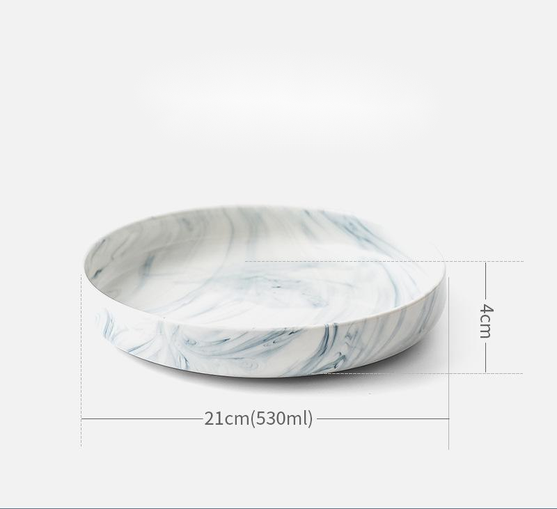 Marble tableware and dish set