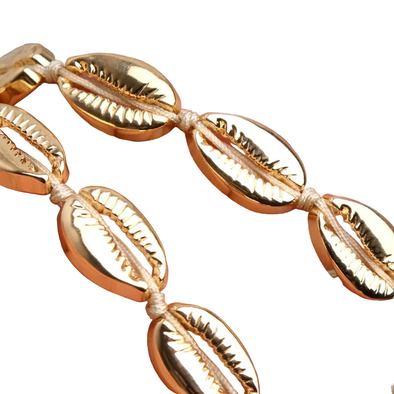 Shell Choker Necklace and Bracelet