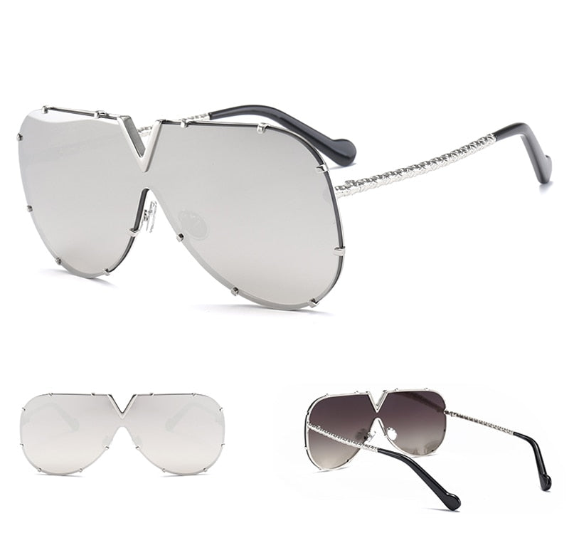 frameless Rivet Sunglasses