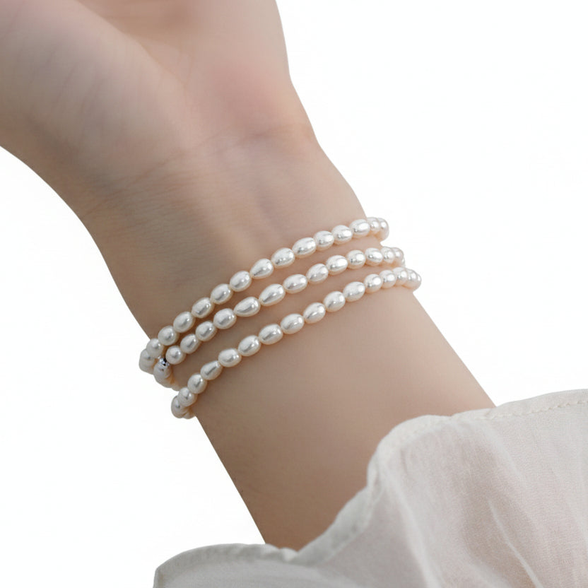 Elastic Pearl Bracelet Women