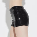 High-elastic stretchable sequin shorts