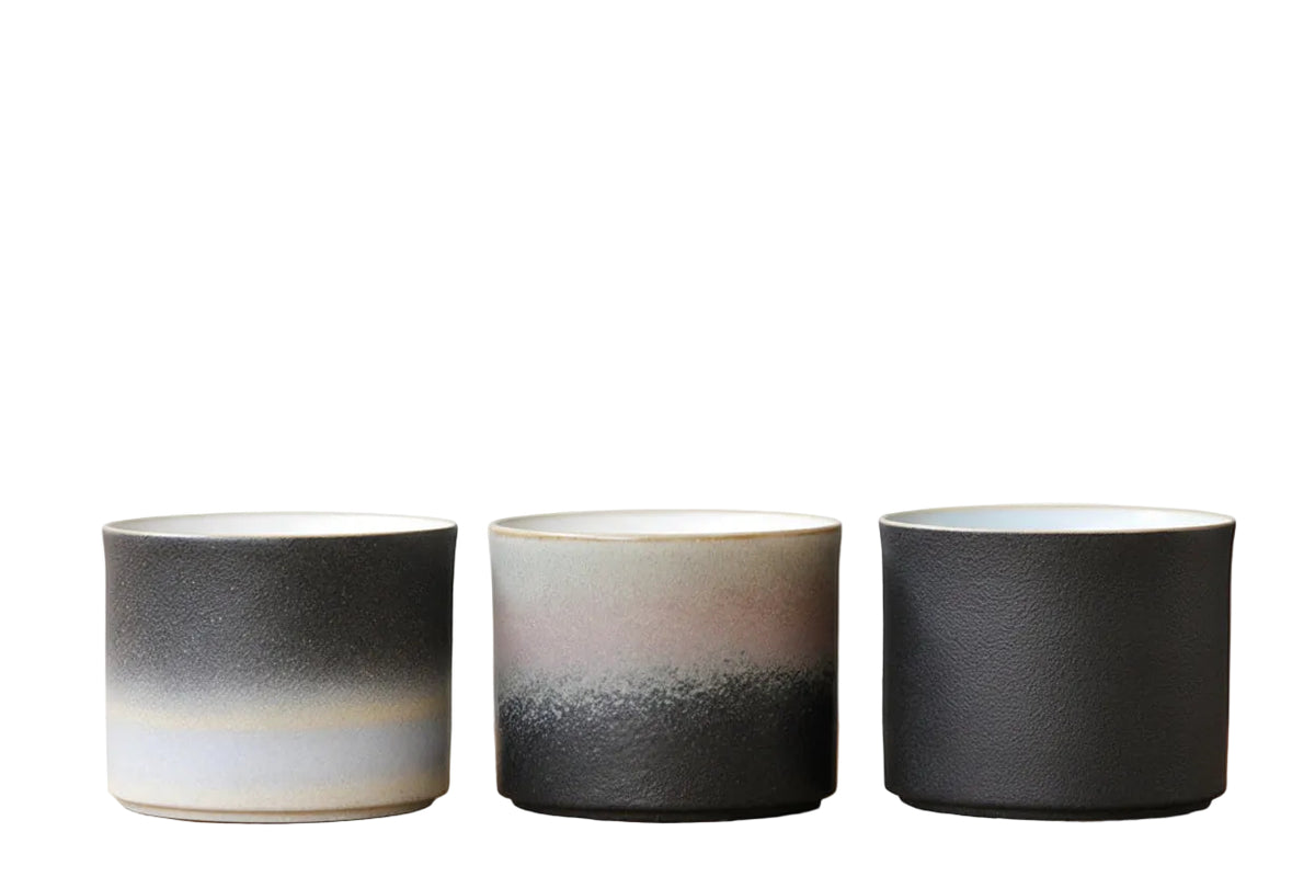 Japanese coarse ceramic cups