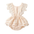 Backless Lace Up Baby Jumpsuit