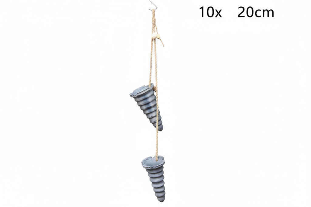 Rustic Hanging Stoneware Flower Pots Do Old Retro