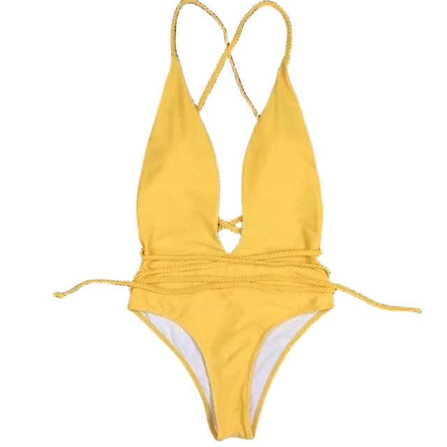 Lowcut Cross Back Swimsuit