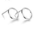 Tiny Circle Stud Earrings