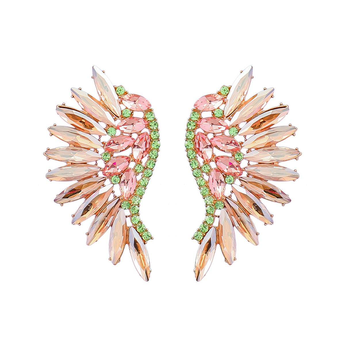 Wing Rhinestone Earrings