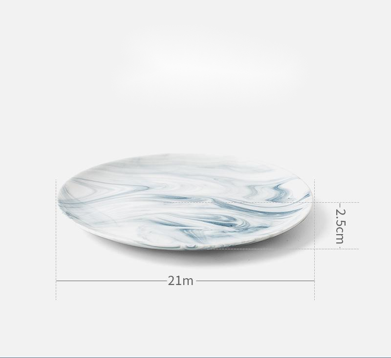 Marble tableware and dish set