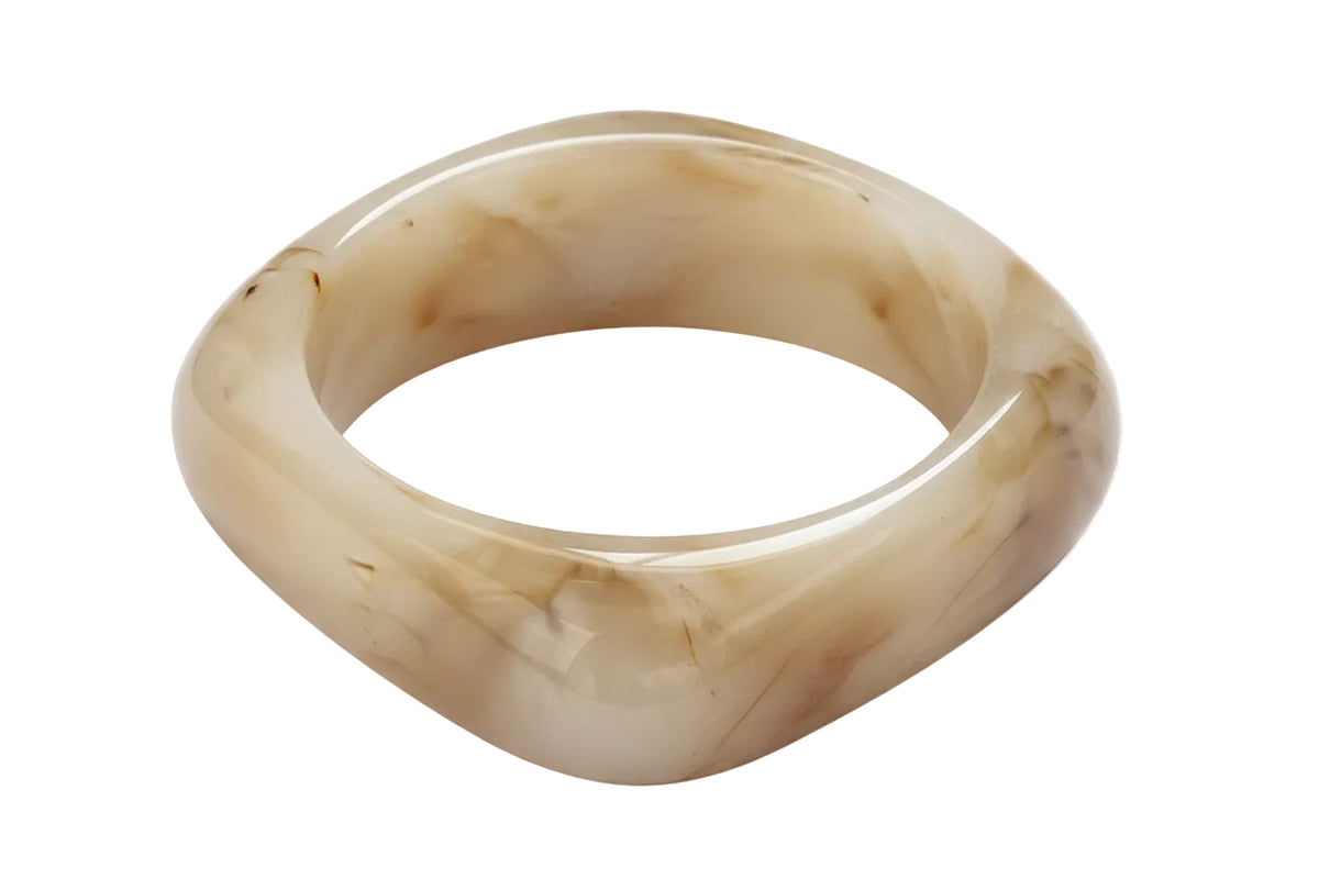 Large marble pattern exaggerated acrylic bracelet