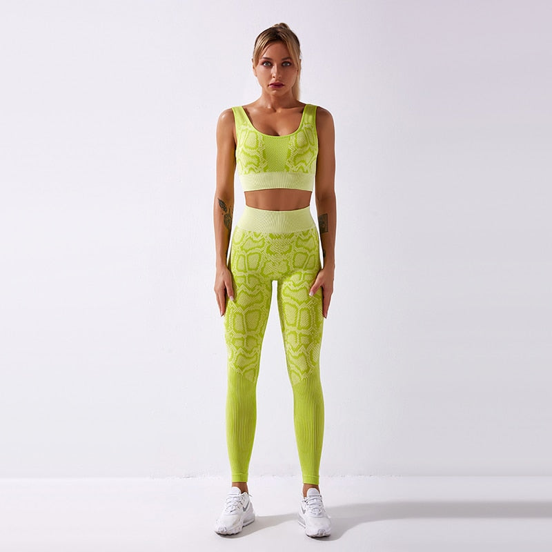 2PCS/Set Seamless Women Yoga Suit