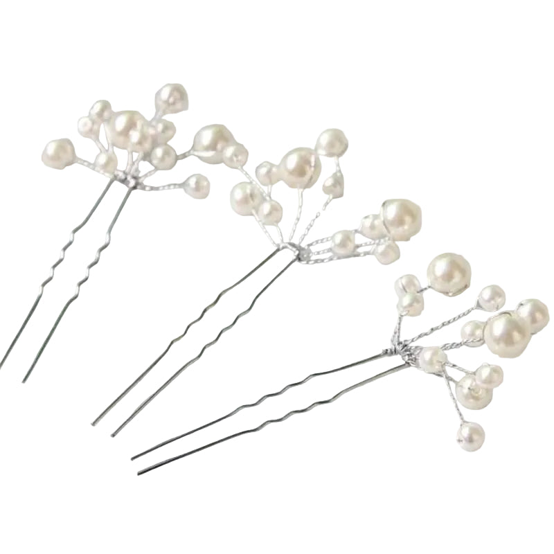 6 Pieces Wedding Bridal Hair Jewelry