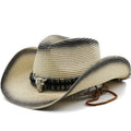 Denim Style Straw Hat