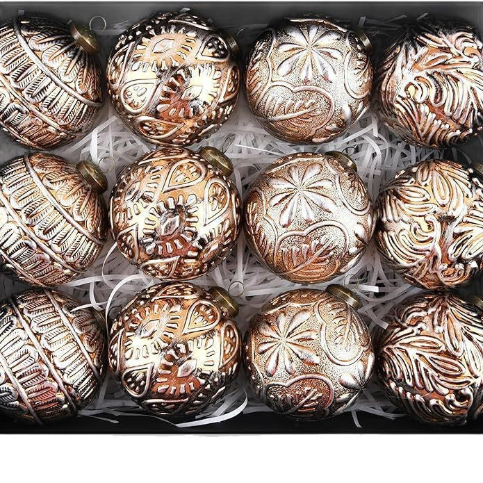 Christmas Tress Baubles Set 8CM 12PCs