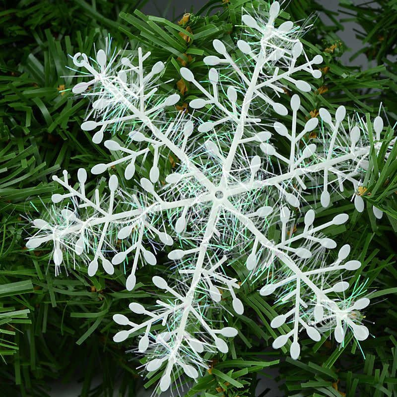 Brushed Plastic Snowflake Flakes