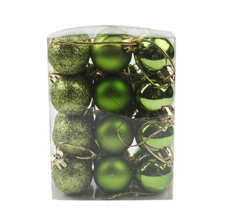 Green Christmas Tree Baubles