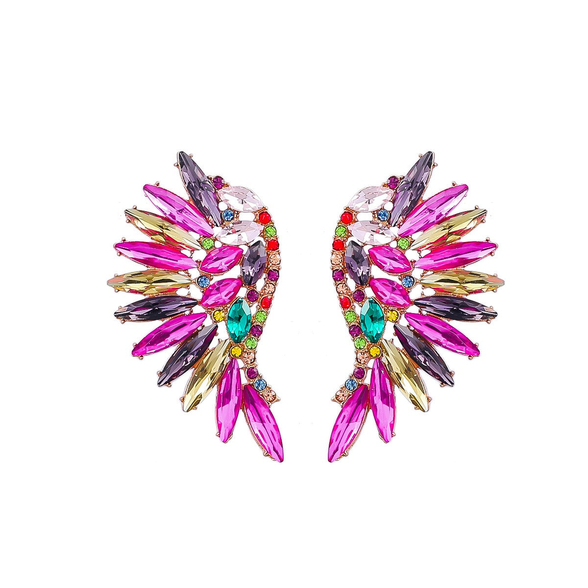 Wing Rhinestone Earrings