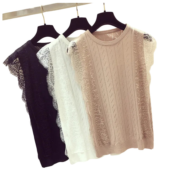 Lace Knitted Vest